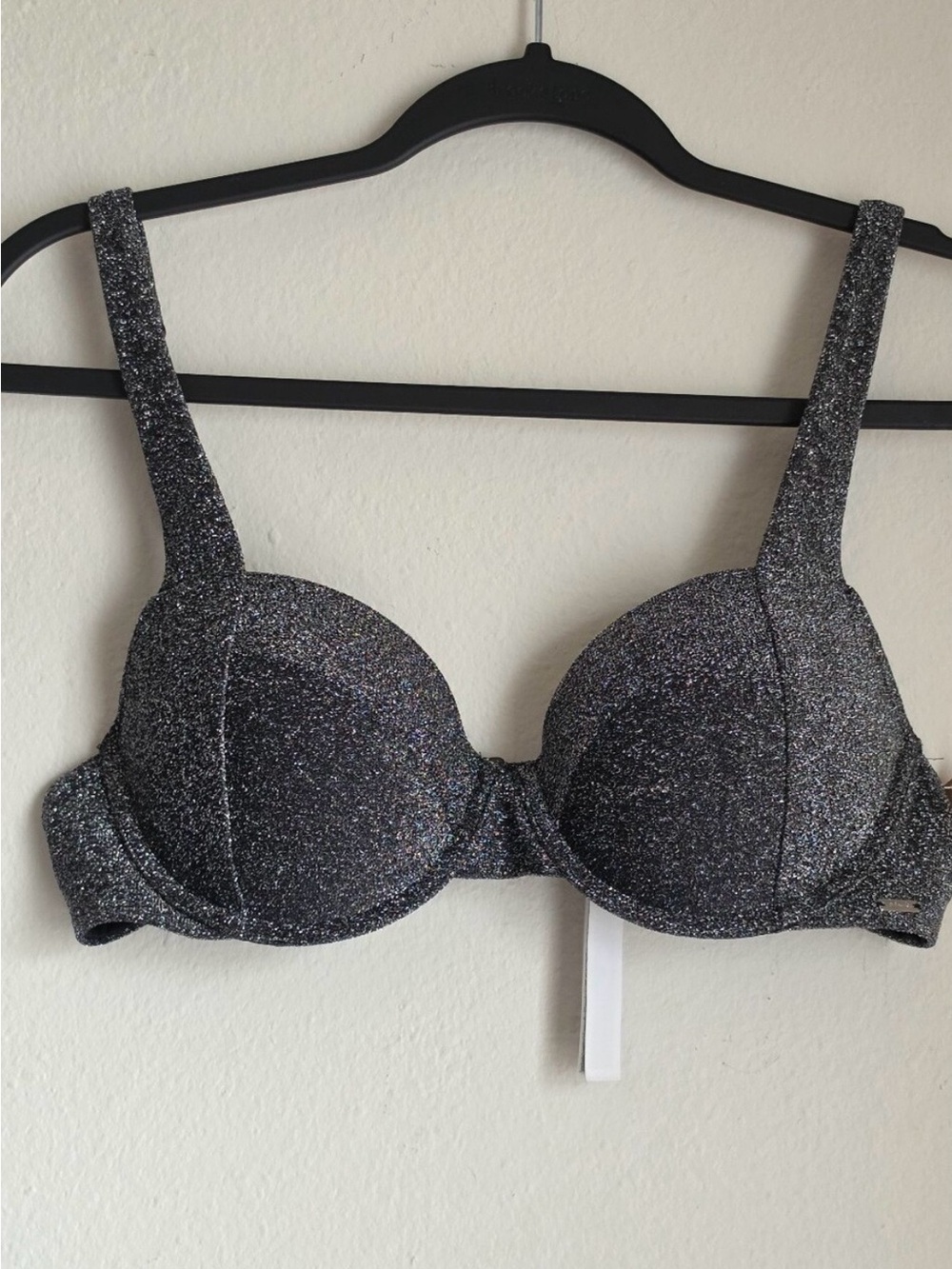 VS PINK Shimmer Push Up Bikini Top